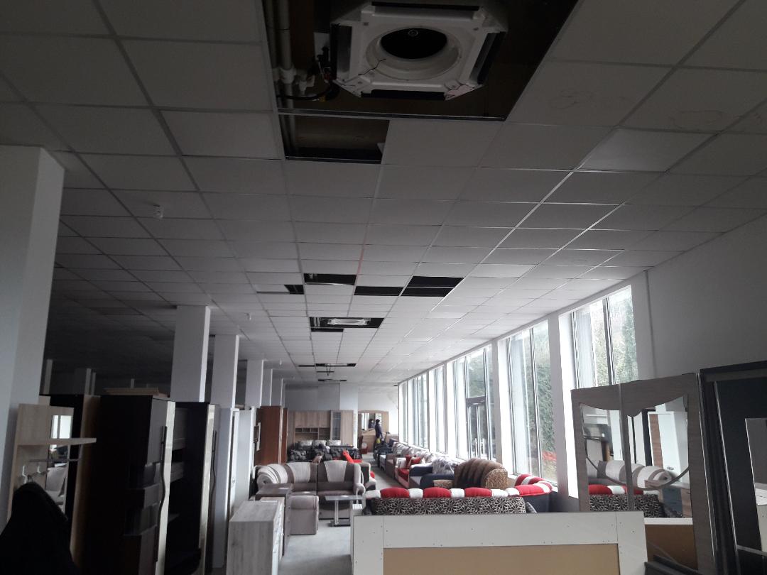 Lucrare instalare centrala Immergas de 55 kW cu 9 ventiloconvectoare in caseta tavan, efectuata de Elconova Bacau